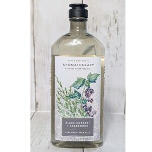 Bath Body Works Aromatherapy Black Currant Cedarwood Body Wash Foam Bath NEW